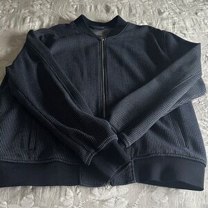 Zara Dark Blue Pinstripe Jacket